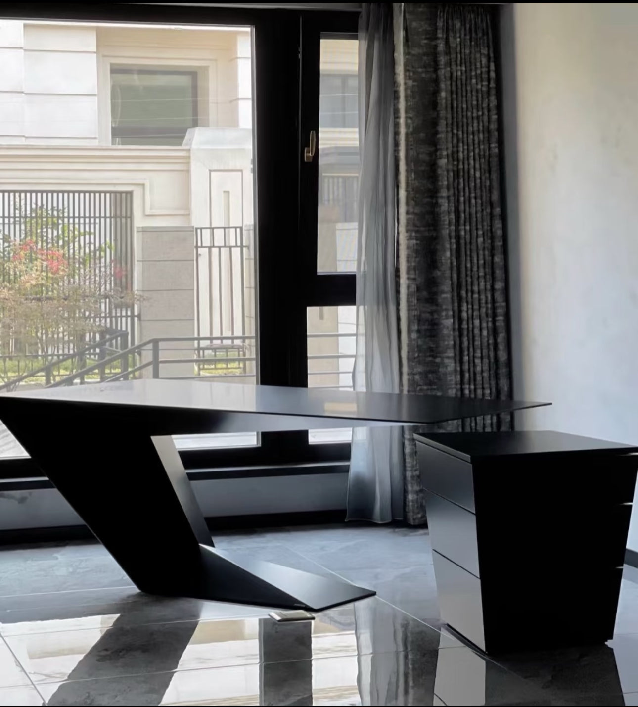 Special-shaped high-end design desk