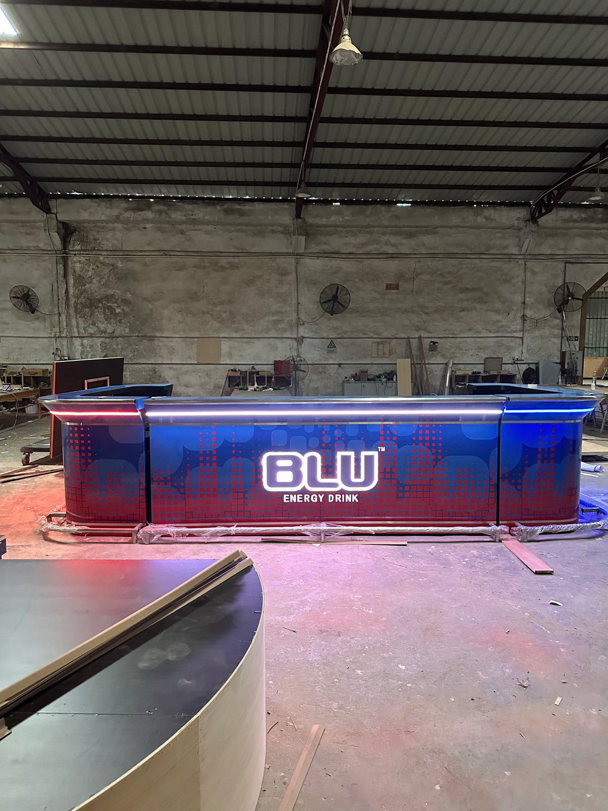 LED Multi-functional Color-Changing Ultra-Long Bar Counter