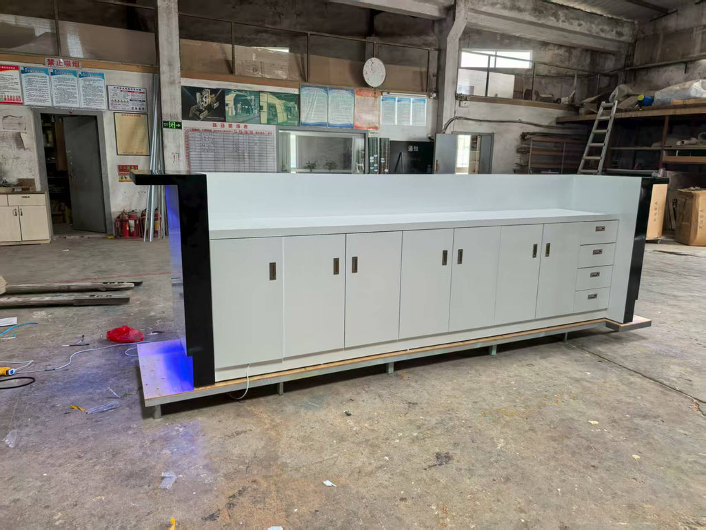 Luxury custom artificial marble reception desk