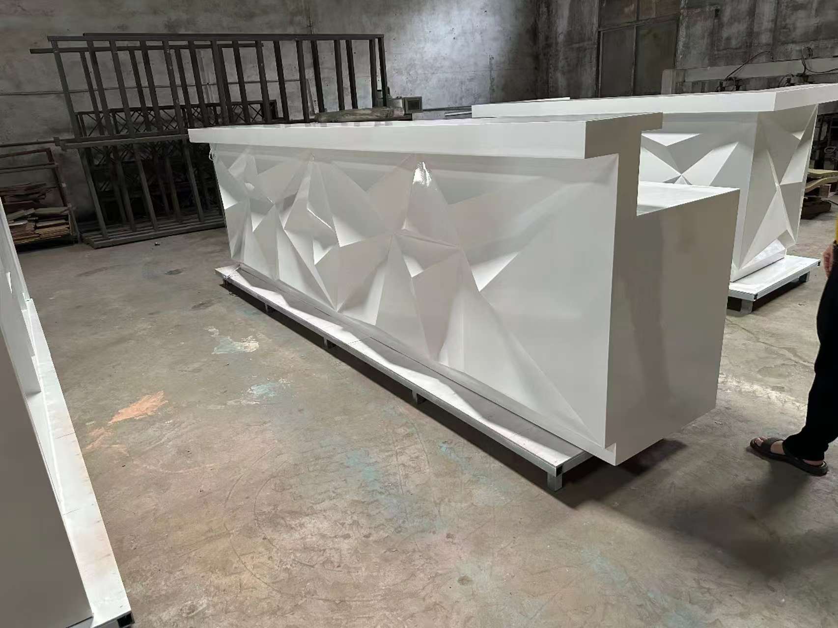 Customized spa bar fitness center reception desk