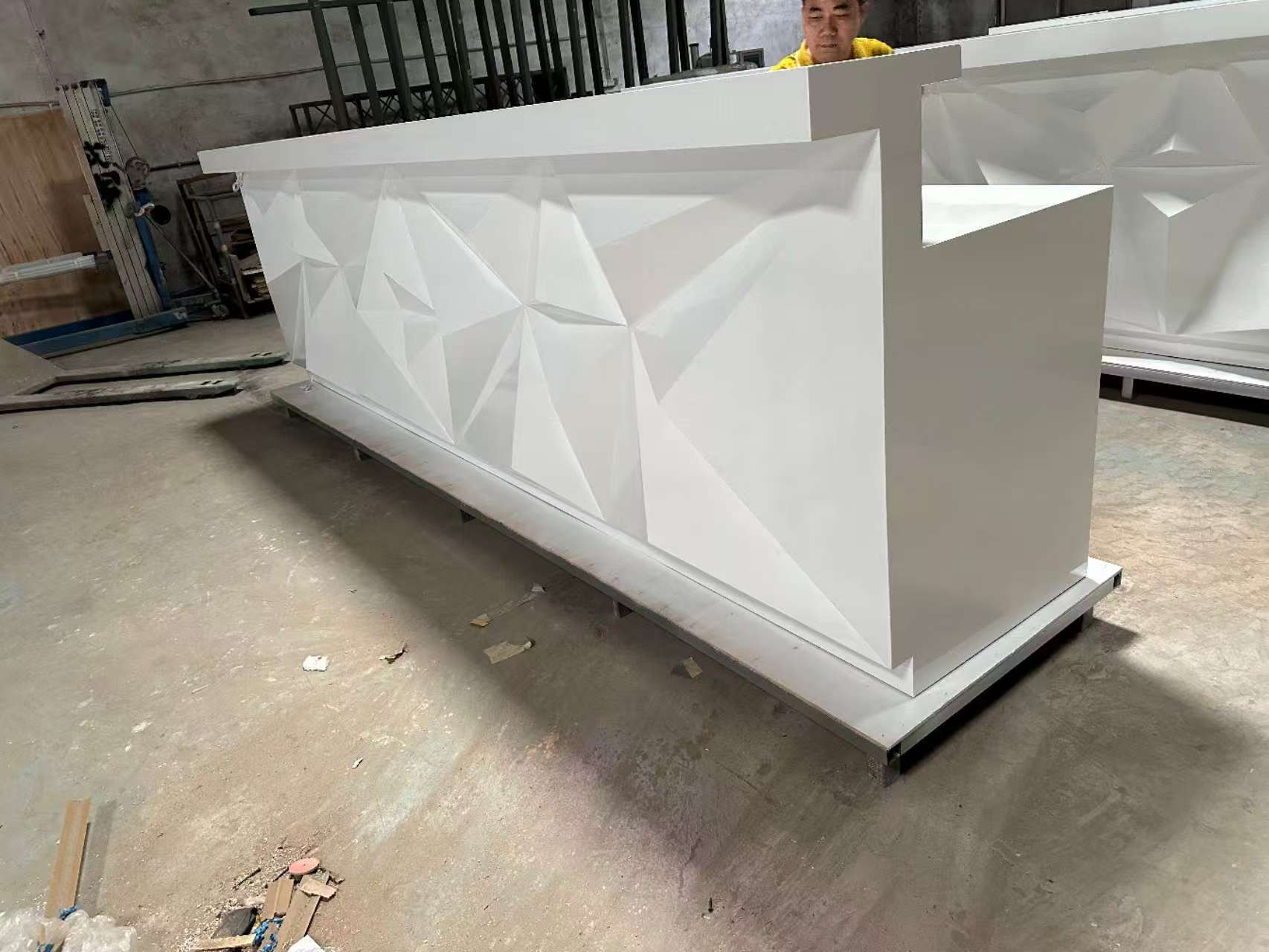 Customized spa bar fitness center reception desk