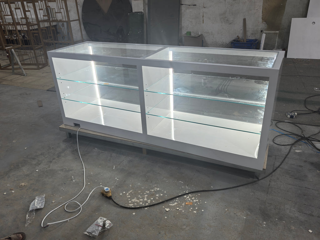 Glass display cabinets