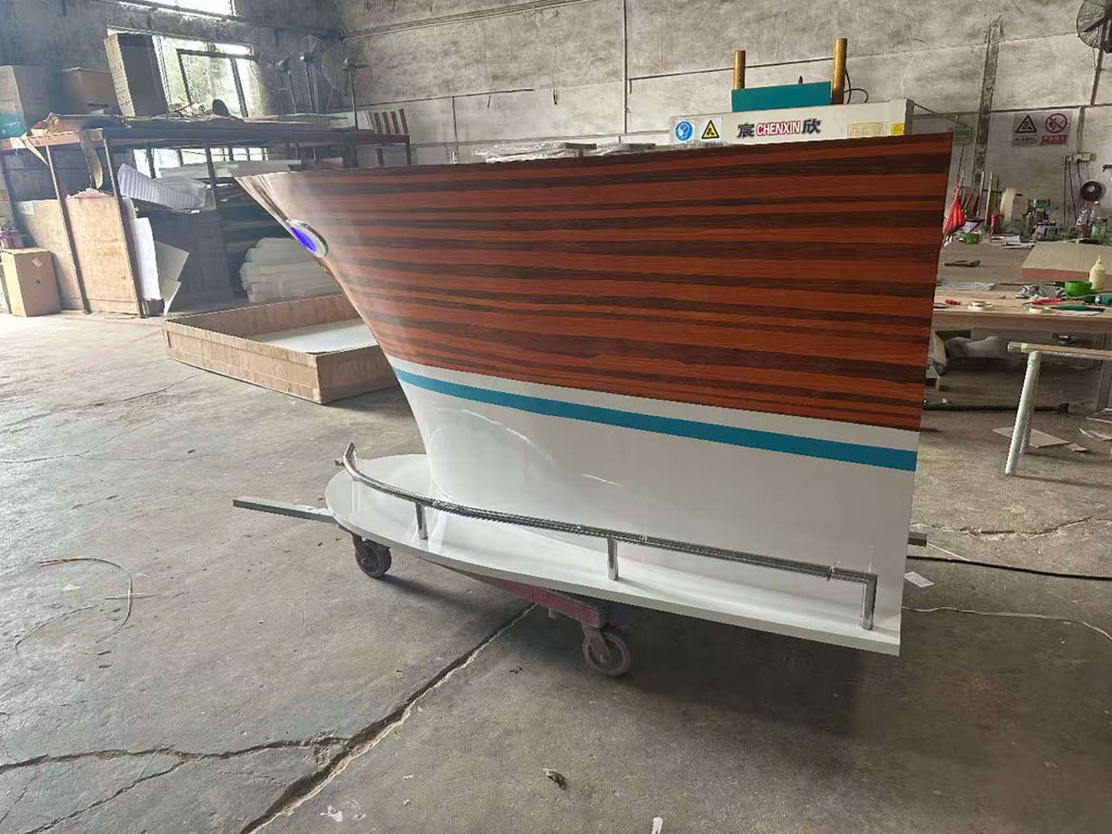 LED striped boat-shaped bar