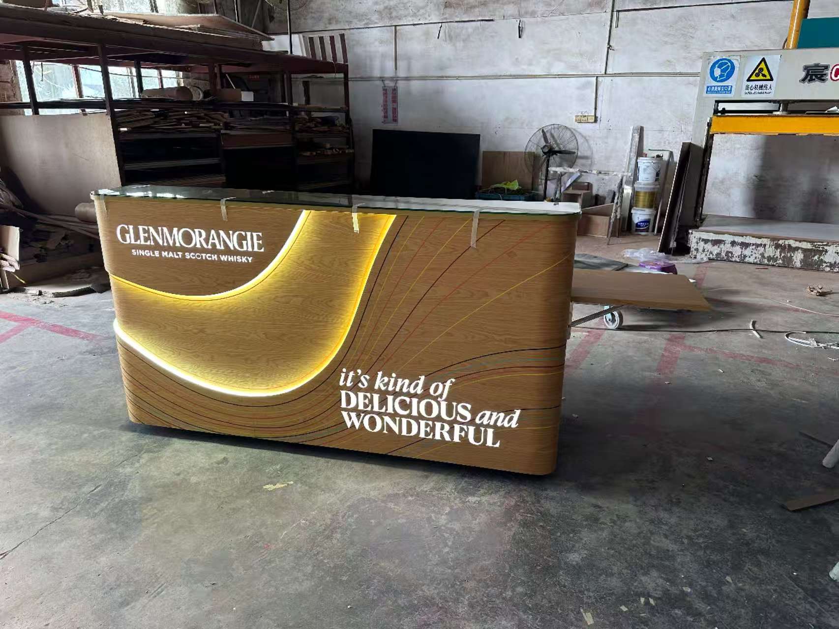 Small private custom reception desk