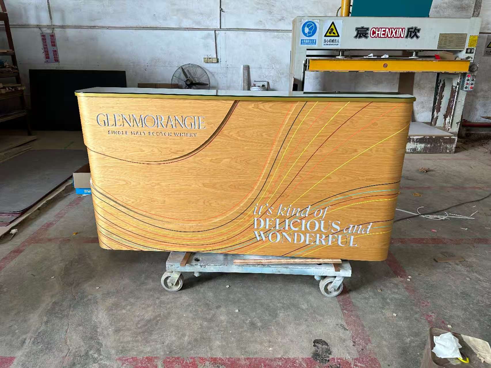 Small private custom reception desk