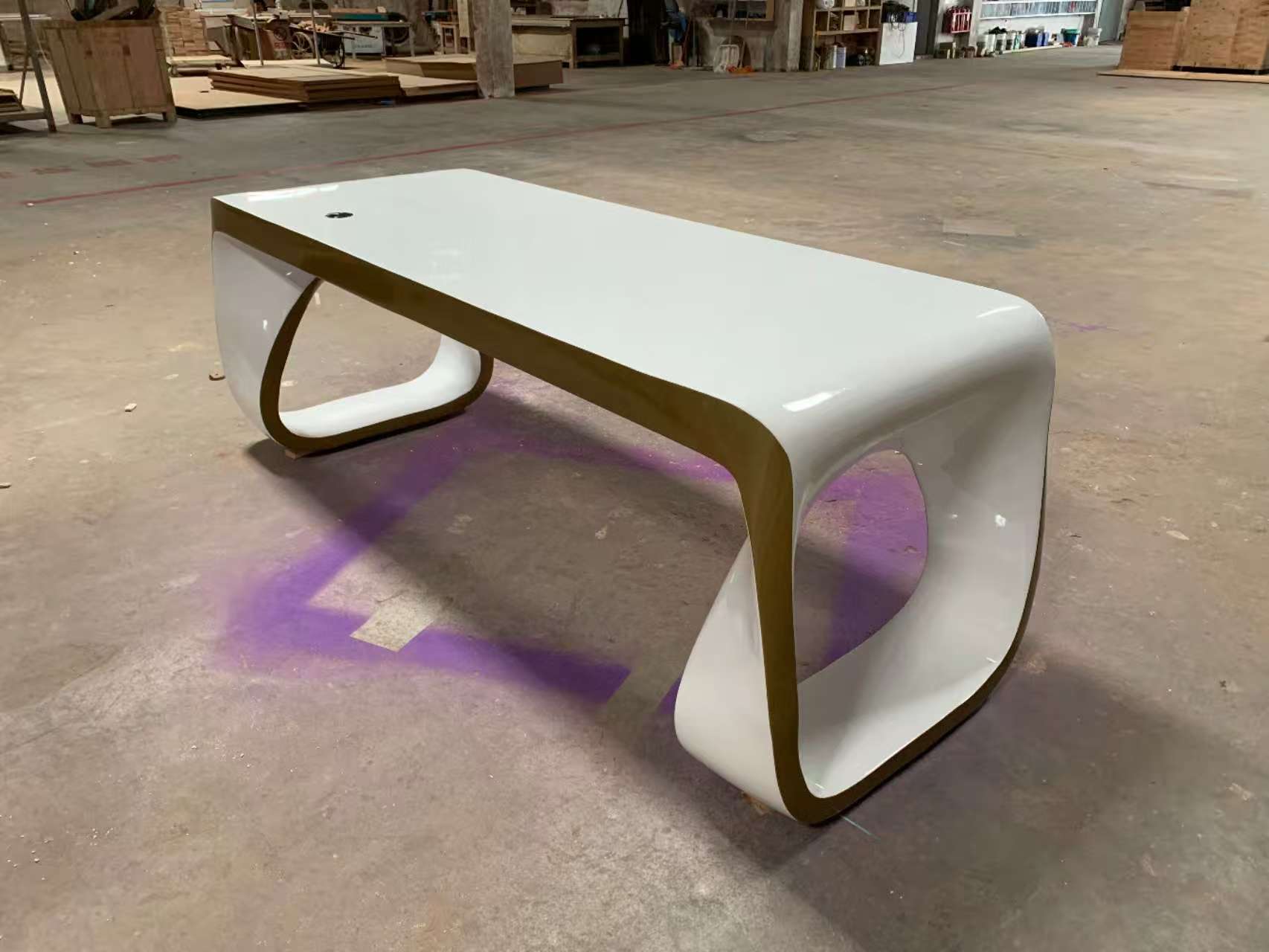 Special-shaped modern simple desk