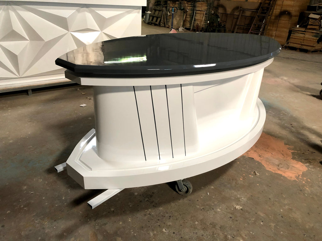 Washington security podium reception desk counter custom TV table