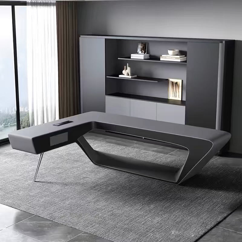 Gray high-end manager's desk