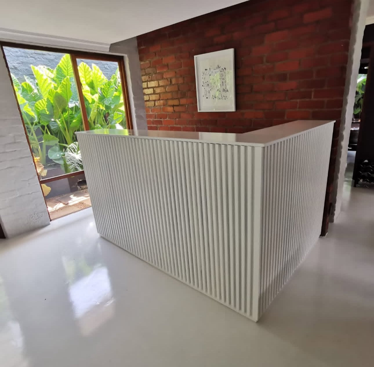Simple style reception desk
