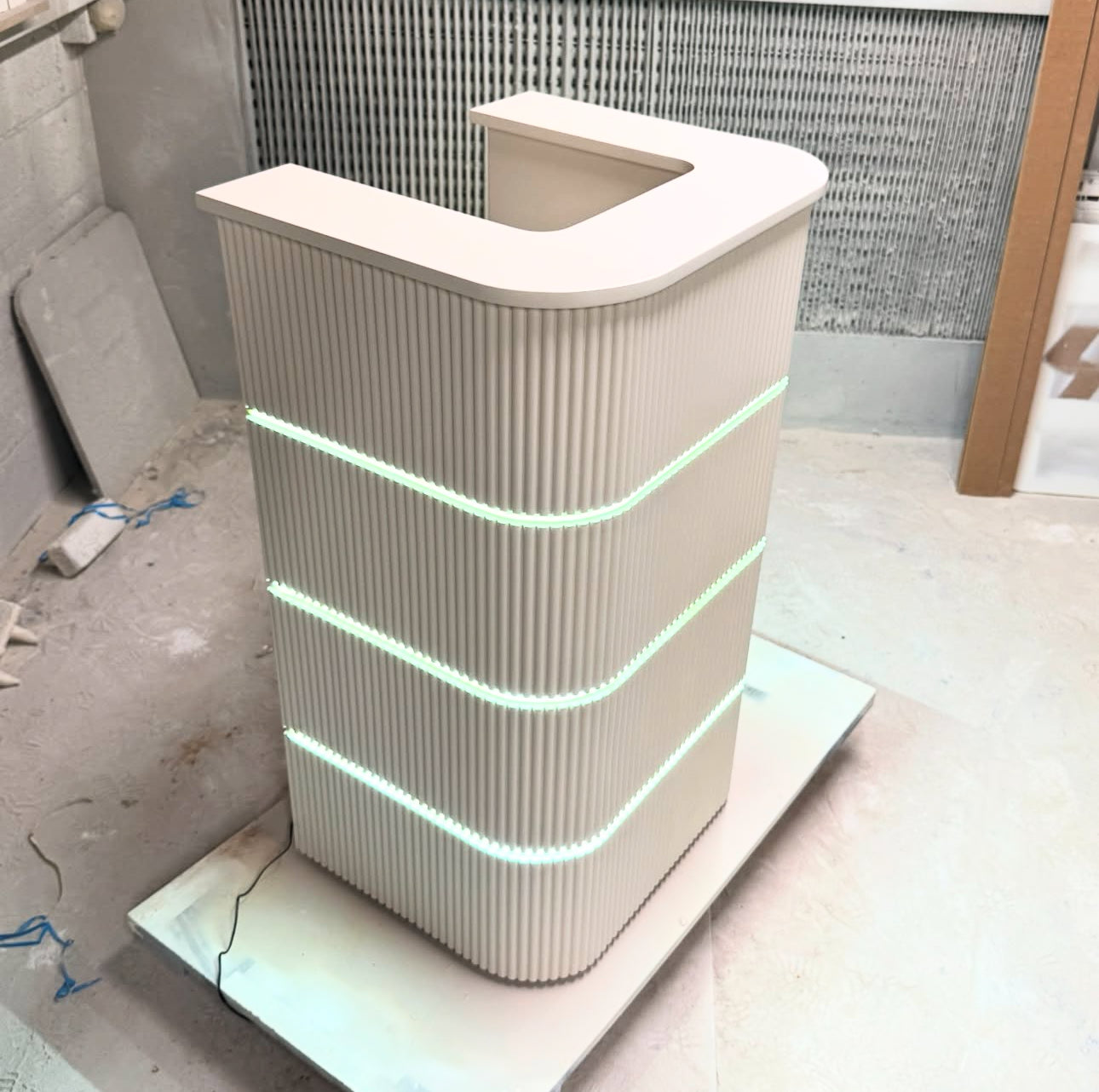 LED single high-end reception desk