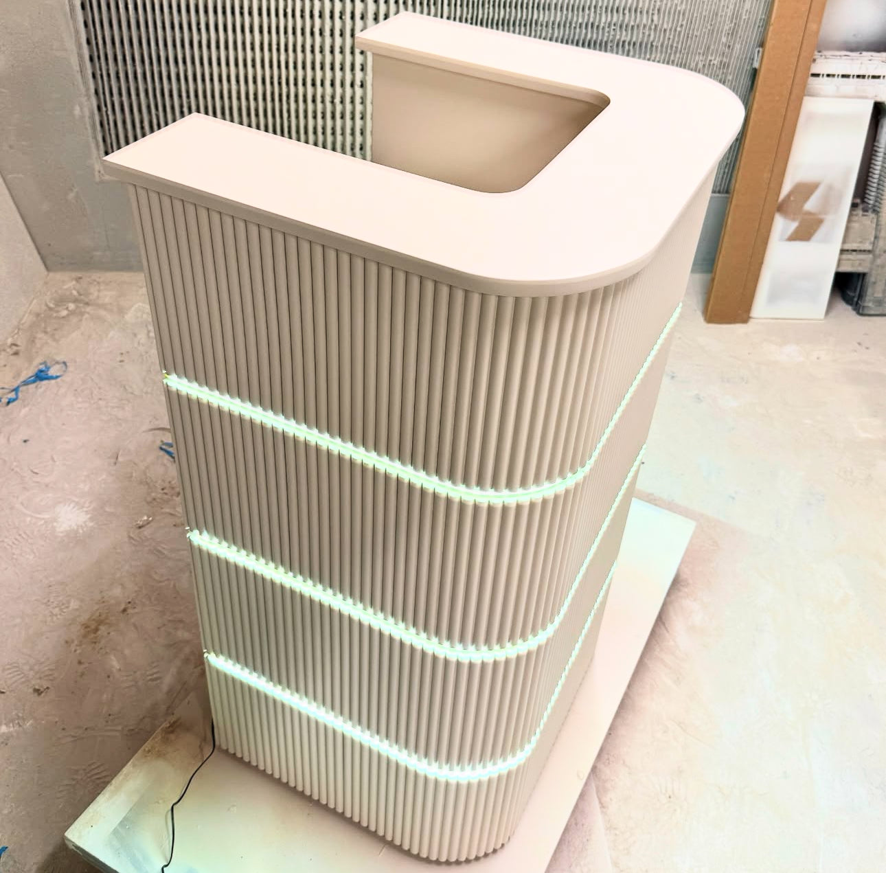 LED single high-end reception desk