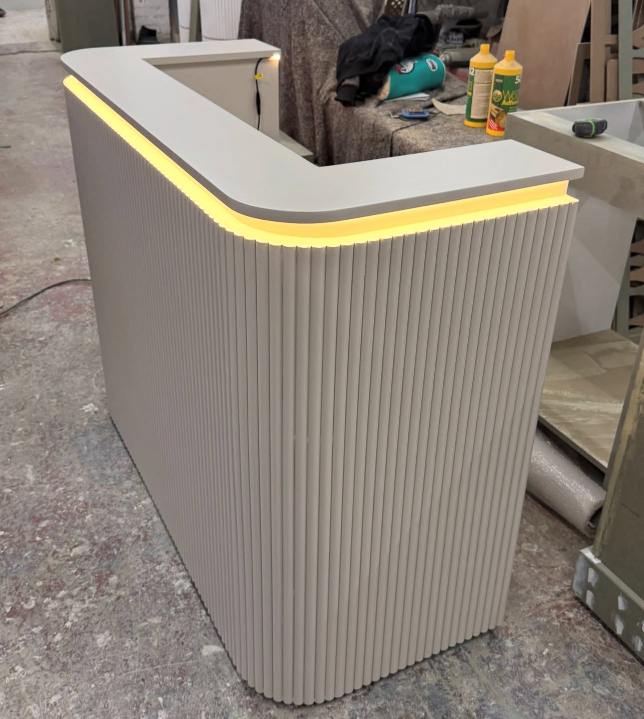 LED double high-end reception desk
