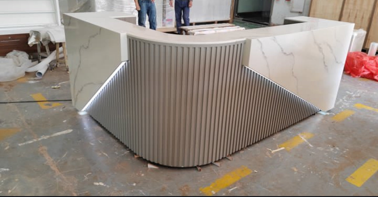 LED Corner Reception Desk