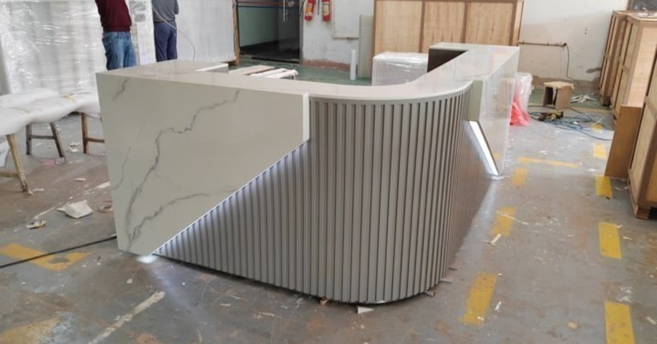 LED Corner Reception Desk