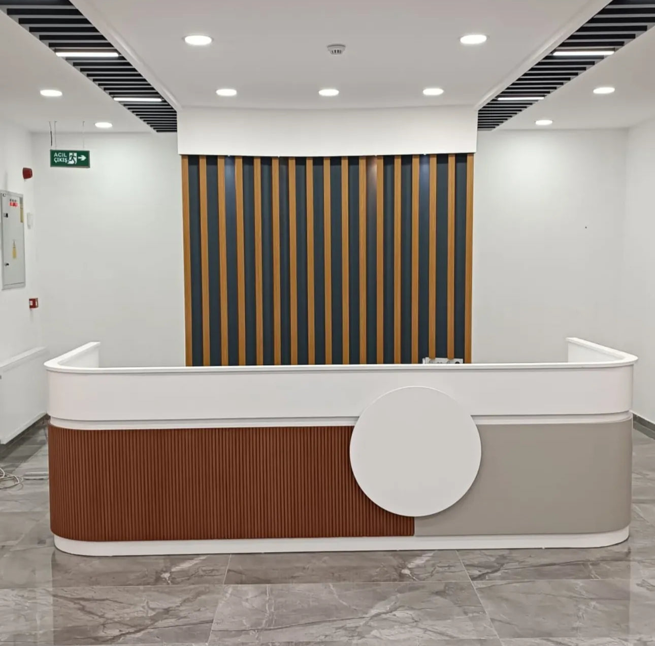 Veterinary hospital reception desk