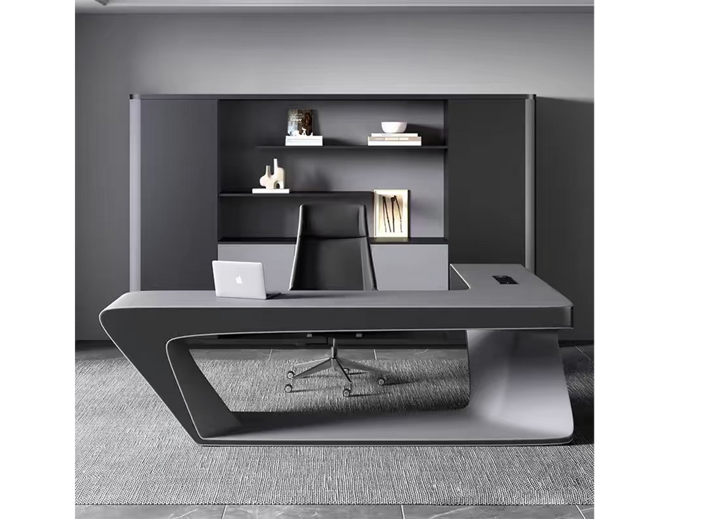 Gray high-end manager's desk