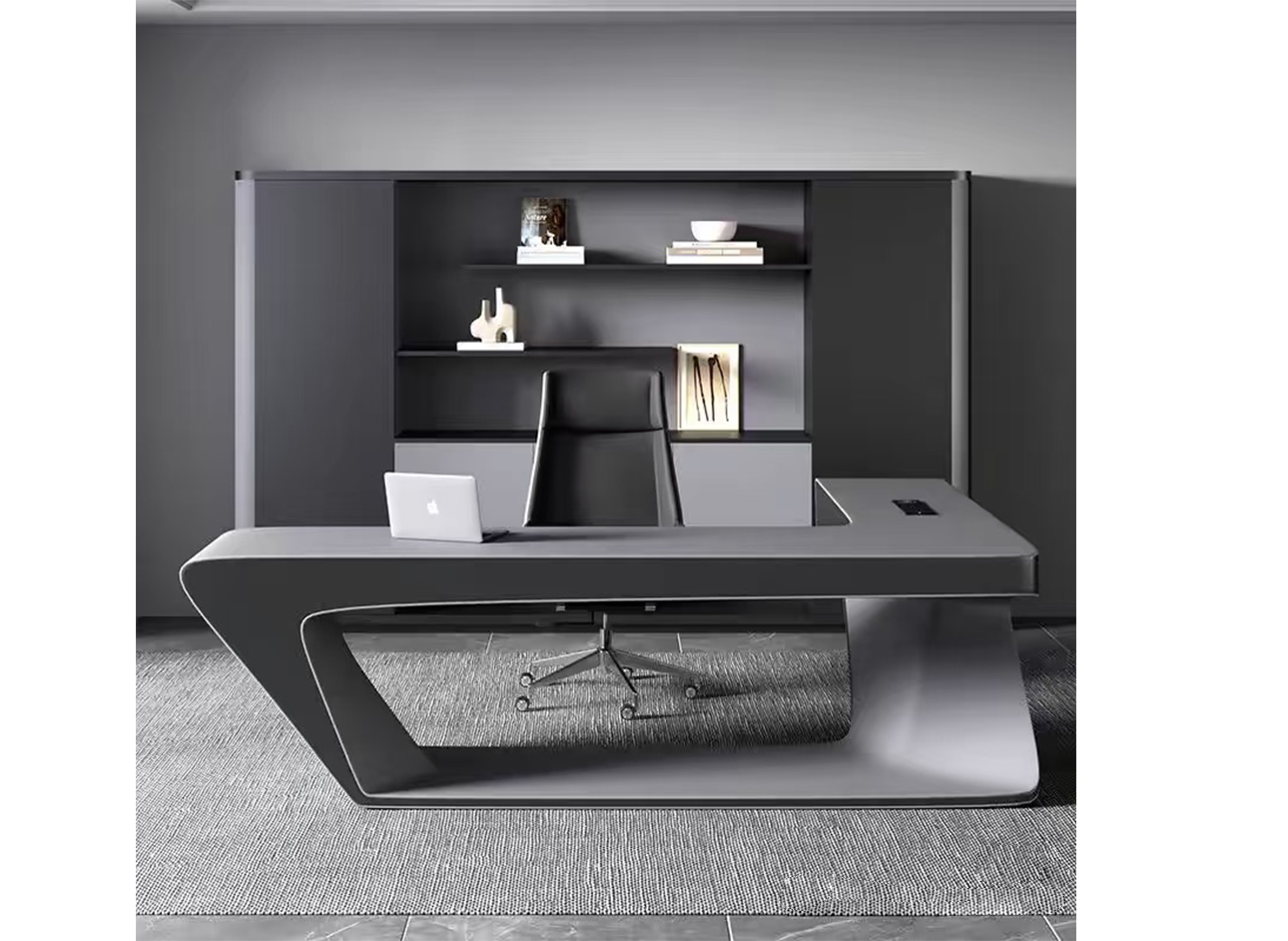 Gray high-end manager's desk