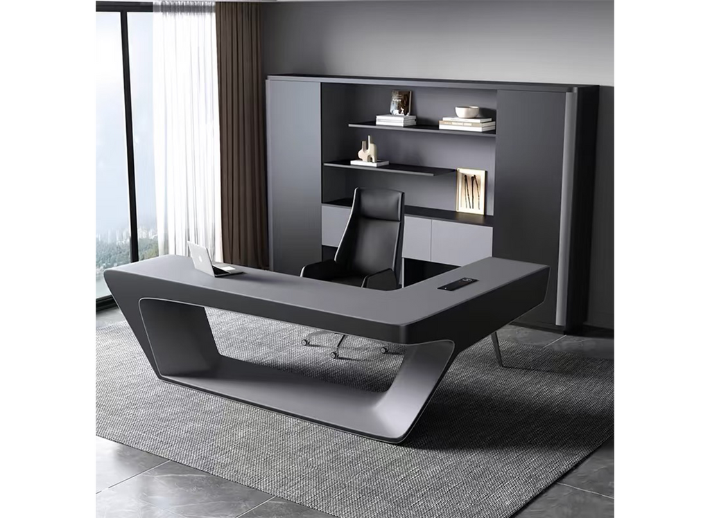 Gray high-end manager's desk