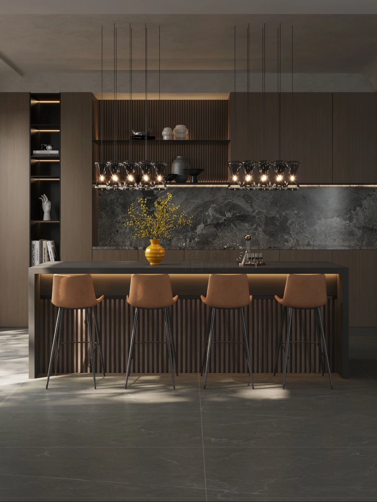 Artificial stone simple style bar