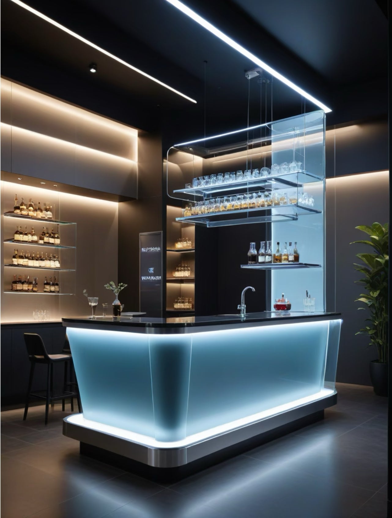 Small cool cocktail bar