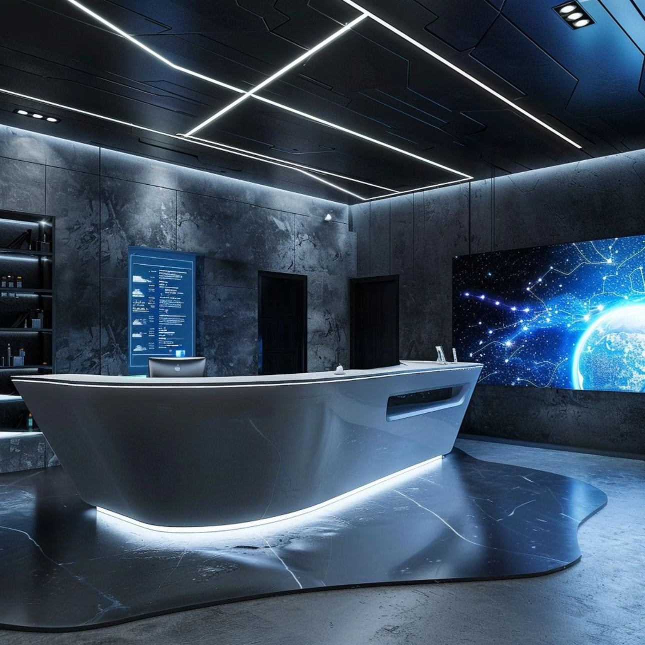 Modern cool reception desk