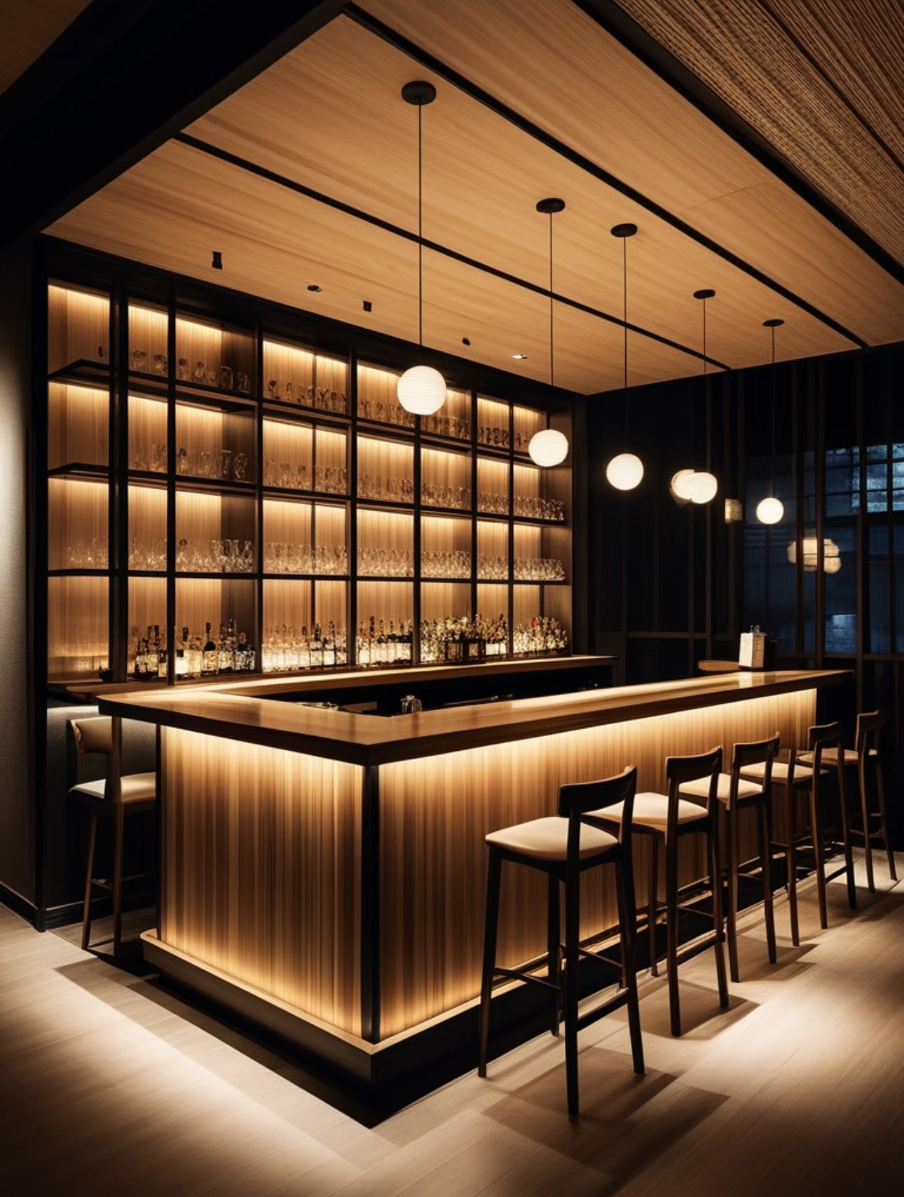 Industrial style bar coffee gym bar