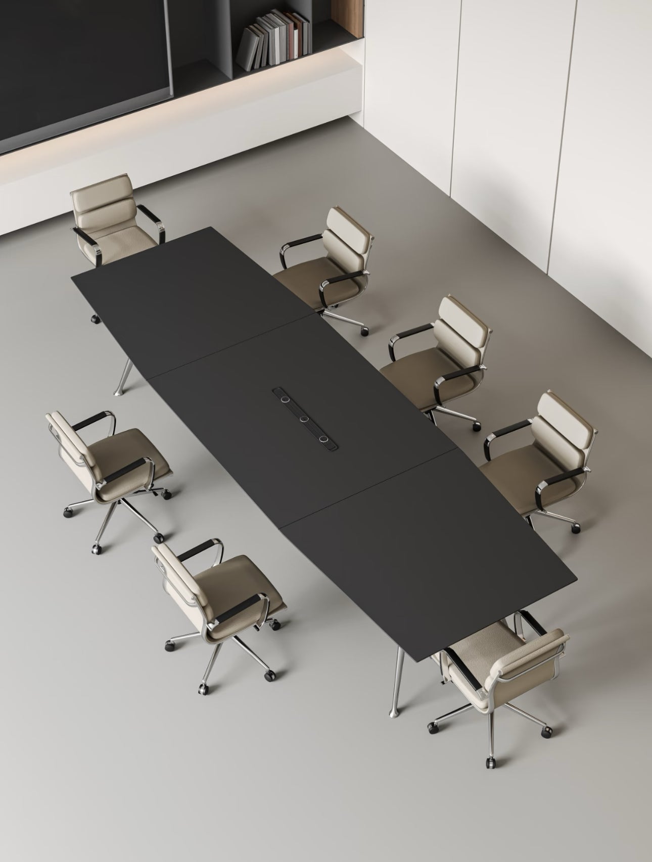 Modern minimalist style eight-person conference table