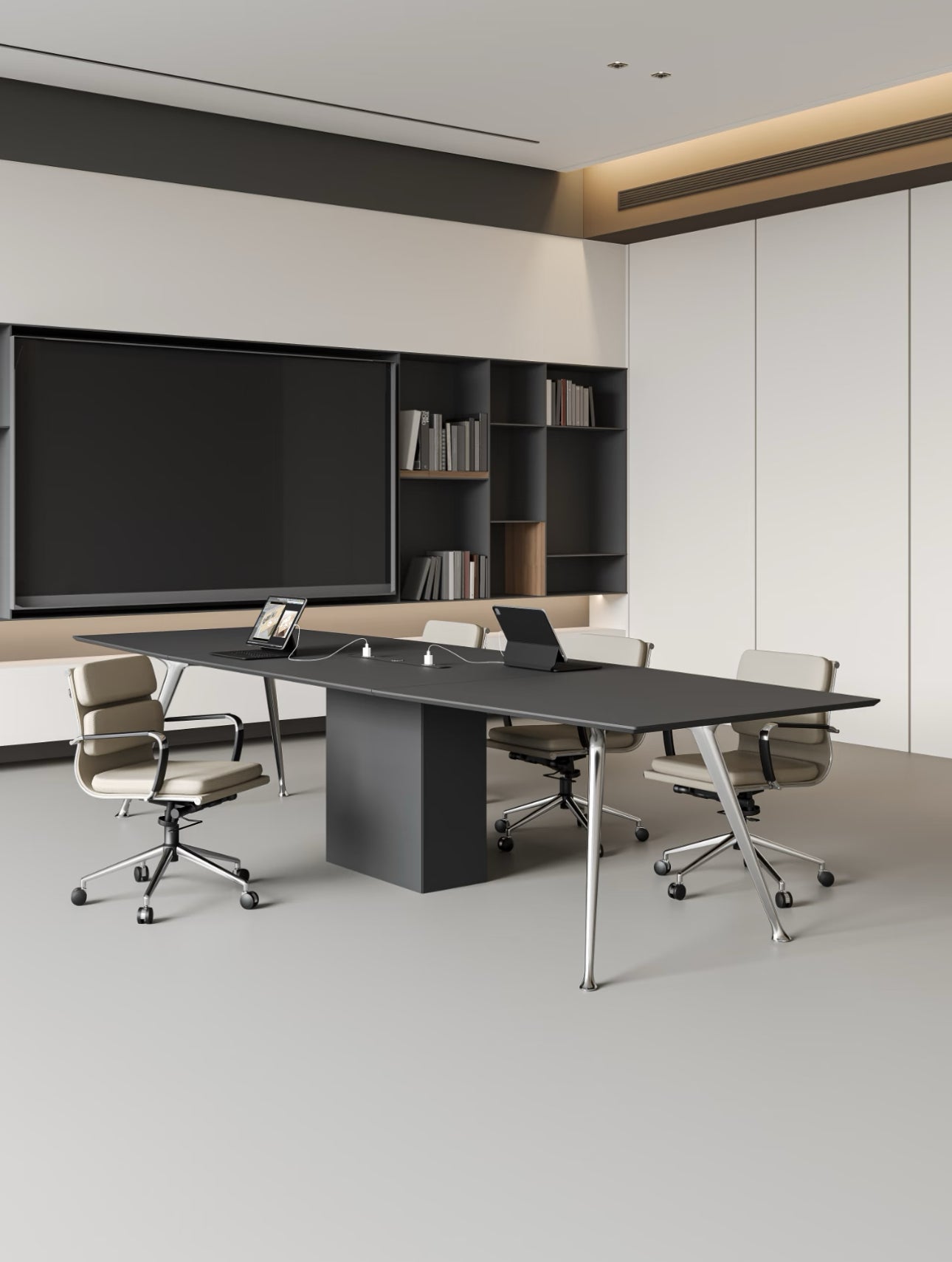 Modern minimalist style eight-person conference table