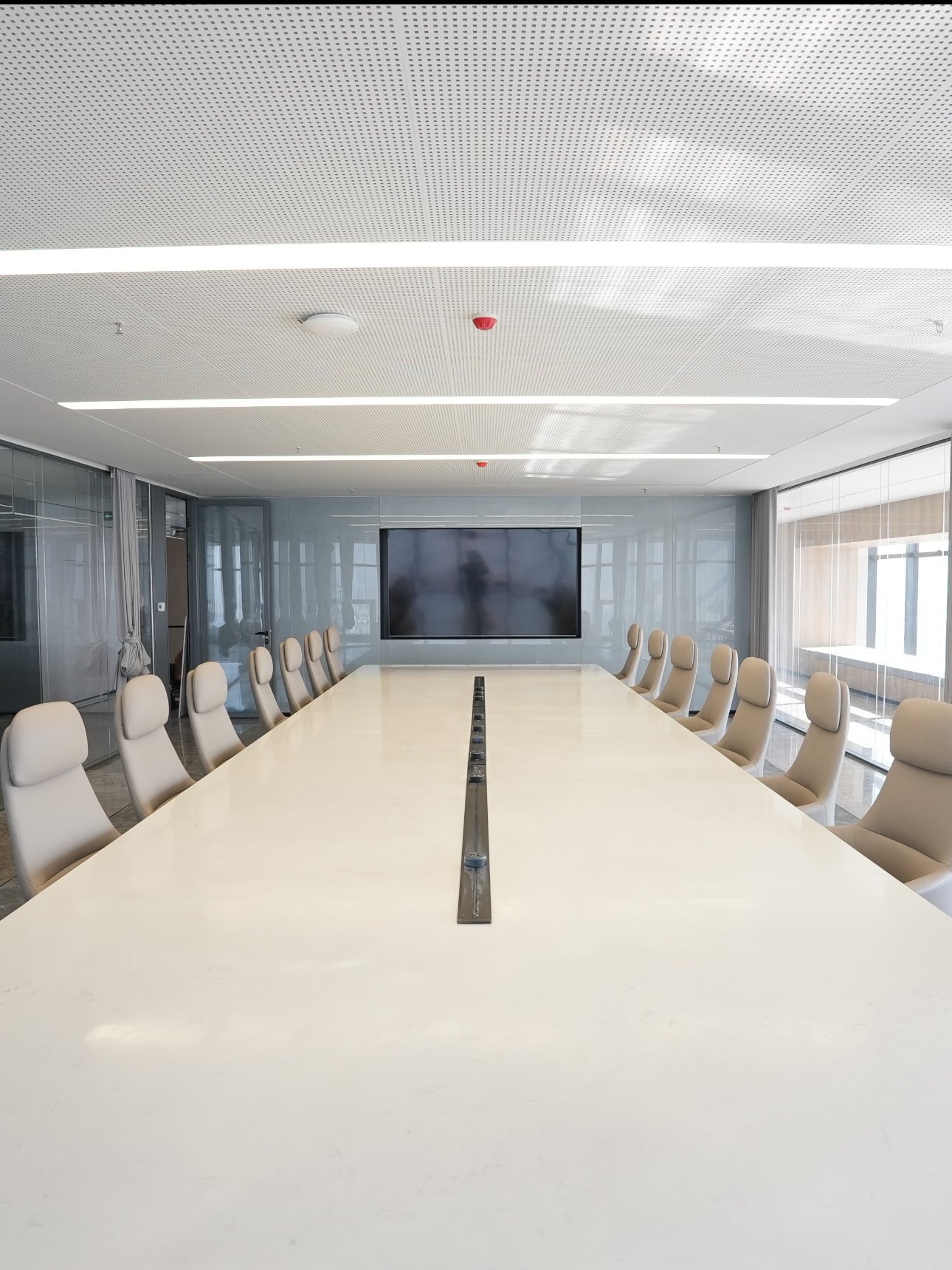 Sixteen-person luxury conference table for the group