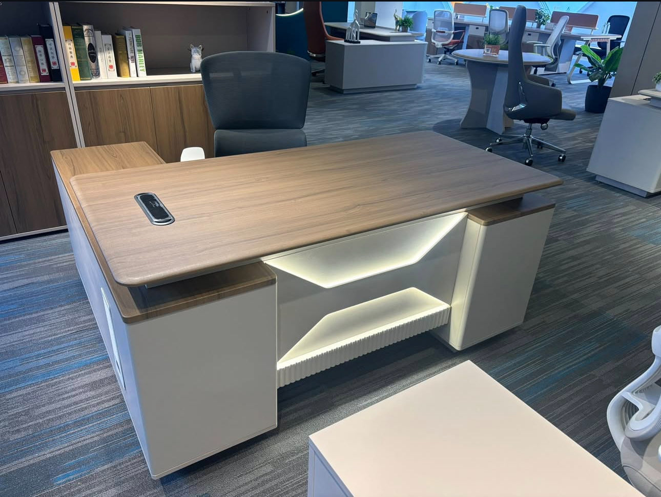 LED Wooden Manager Desk