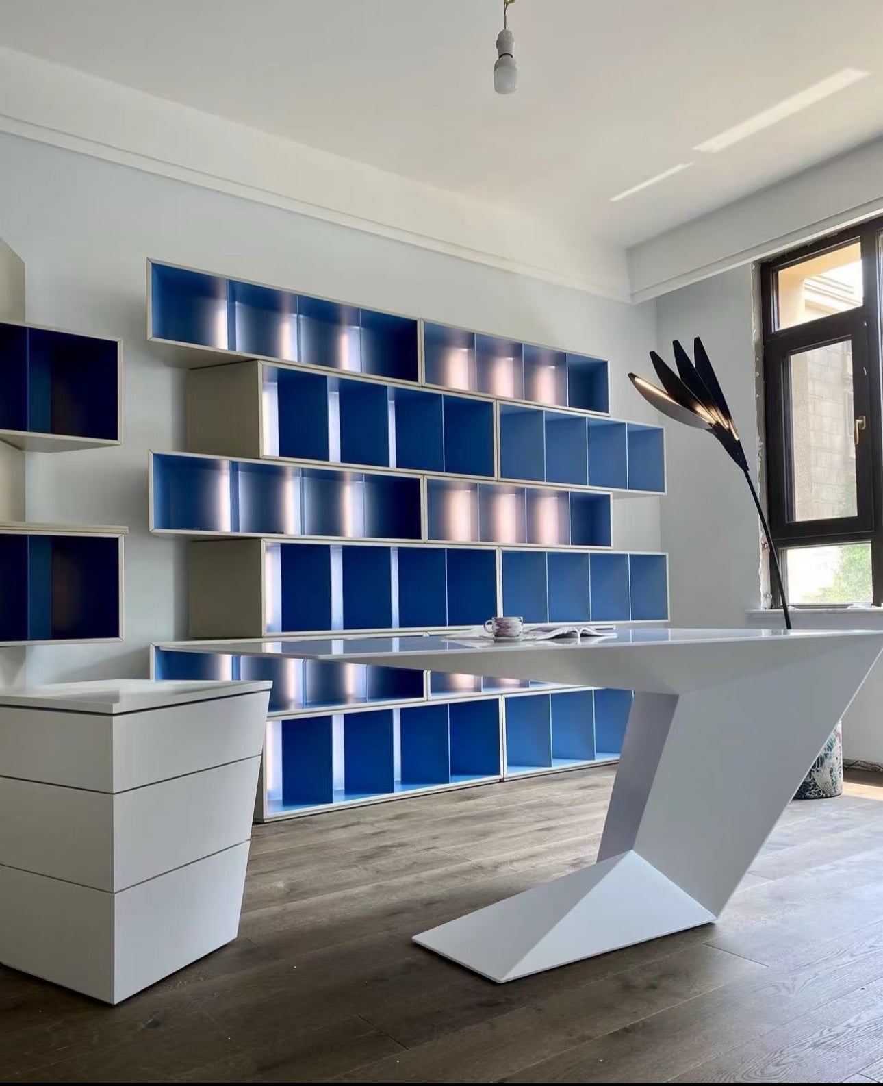 Special-shaped high-end design desk